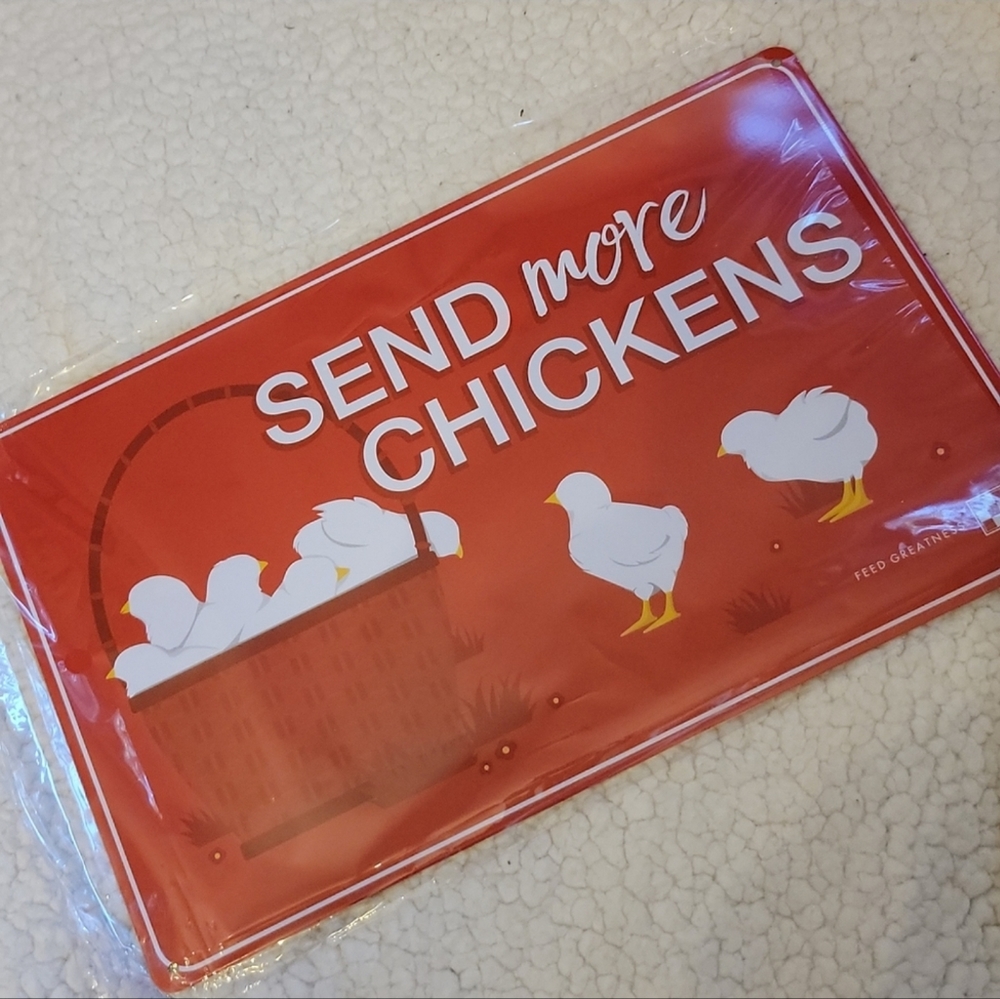 NEW!! Purina Metal Poultry Sign